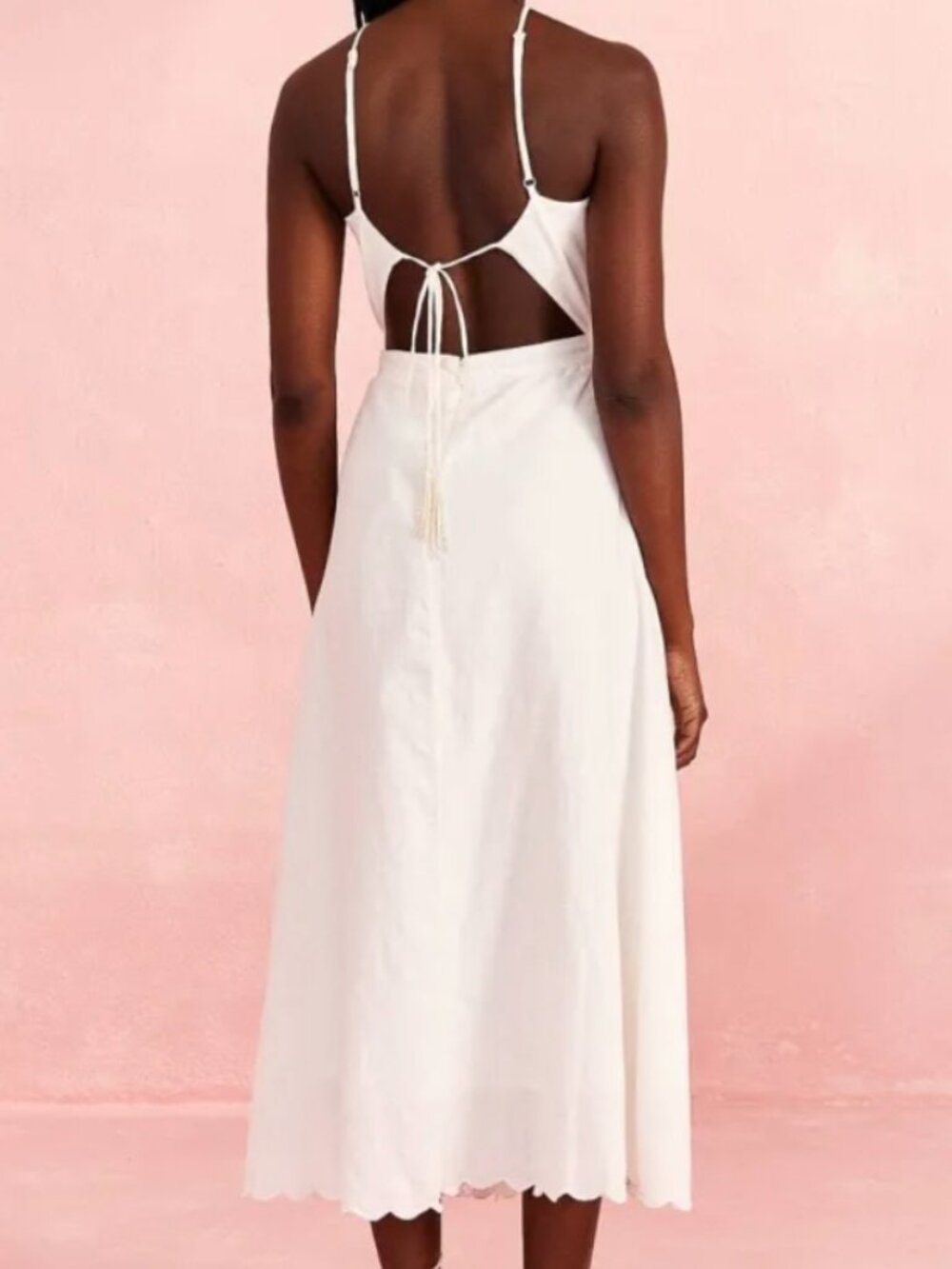 Farm Rio Off-White Embroidered Midi Dress - Picture 4 of 6